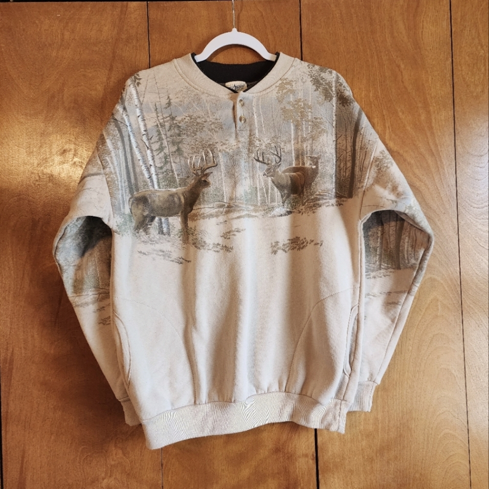 Artisans Vintage Deer Pullover